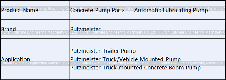 Putzmeister Automatic Lubricating Pump