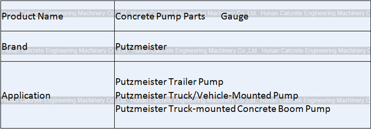 Putzmeister Concrete Pump Gauge