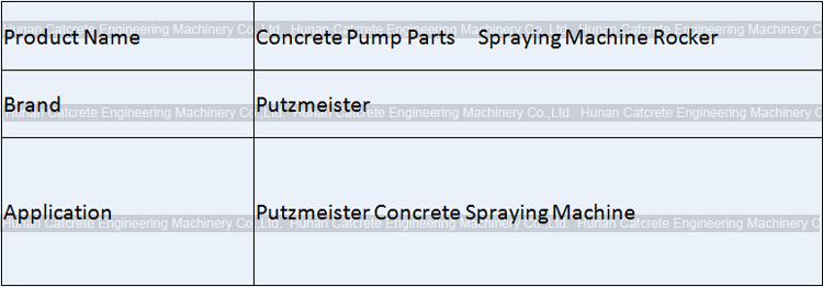 Putzmeister Concrete Spraying Machine Rocker