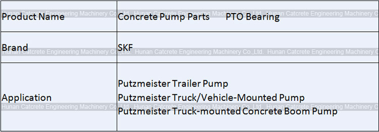 Putzmeister PTO SKF Bearing