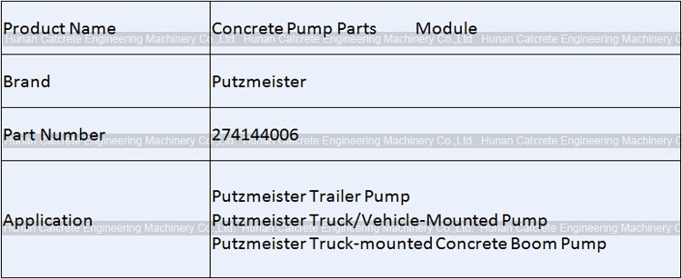 Putzmeister Concrete Pump Module No.7 274144006