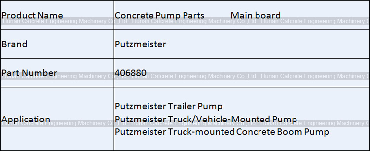 Putzmeister Concrete Pump Main board 406880