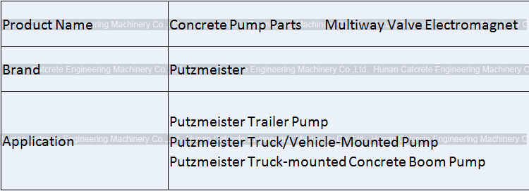 Putzmeister Multiway Valve Electromagnet