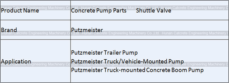 Putzmeister Concrete Pump Shuttle Valve