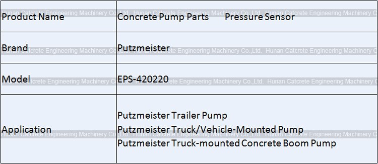 Putzmeister Pressure Sensor EPS-420220