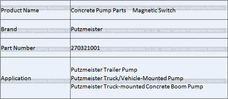 Putzmeister Magnetic Switch 270321001