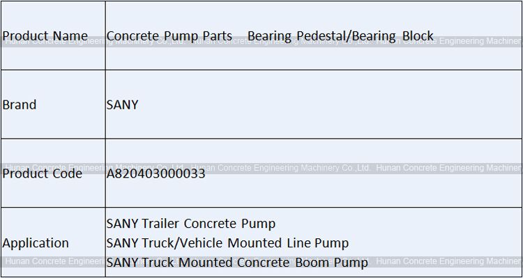 SANY Outlet Bearing Flange A820403000033