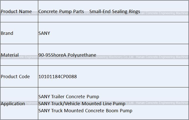 SANY Seal Kit for S Valve Upper Housing ASSY 10101184CP0088