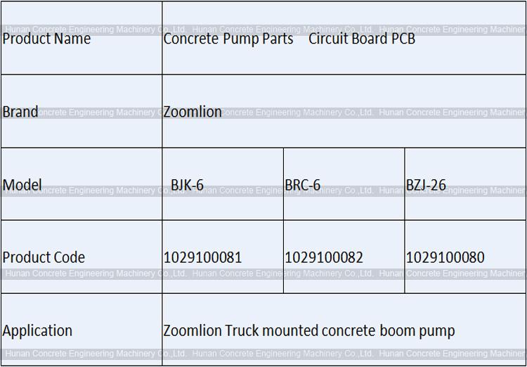 Zoomlion PCB Circuit Board BRC-6