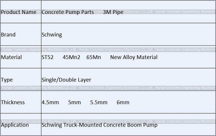 Schwing Standard DN123X3M Pipe