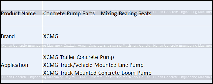 XCMG Mixing Bearing Seats/Flanged Shaft