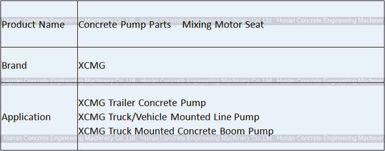 XCMG Mixing Motor Seat