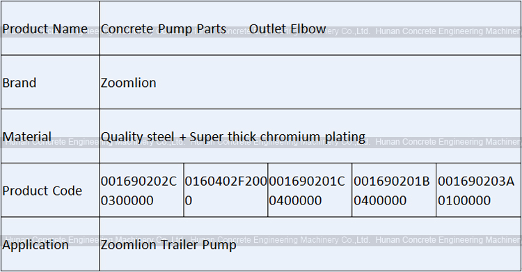 Concrete Pump Outlet Elbow