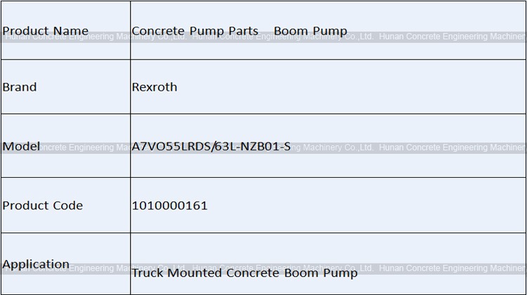 Germany Rexroth A7VO55LRDS/63L-NZB01-S Boom Pump