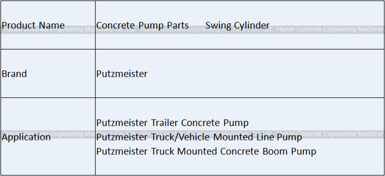 Putzmeister Plunger Cylinder