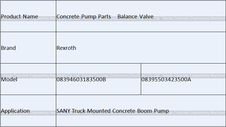 Rexroth 08394603183500B Balance Valve