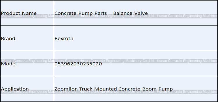 Rexroth Balance Valve 053962030235020