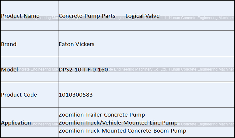 Eaton Vickers Logical Valve DPS2-10-T-F-0-160