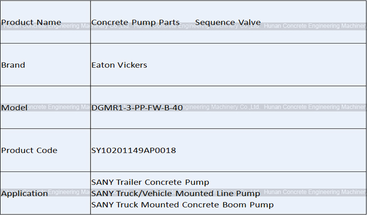 Eaton Vickers DGMR1-3-PP-FW-B-40 Sequence Valve