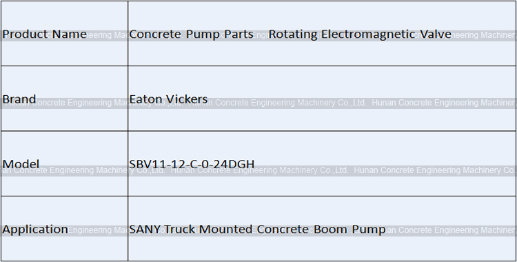 Eaton Vickers SBV11-12-C-0-24DGH Rotating Electromagnetic Valve 