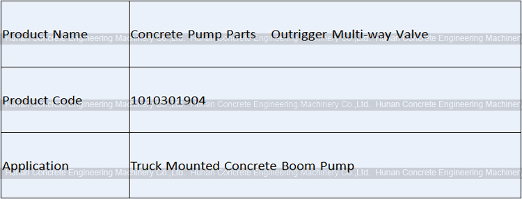 Zoomlion Outrigger Multi-way Valve HC-M45-5 