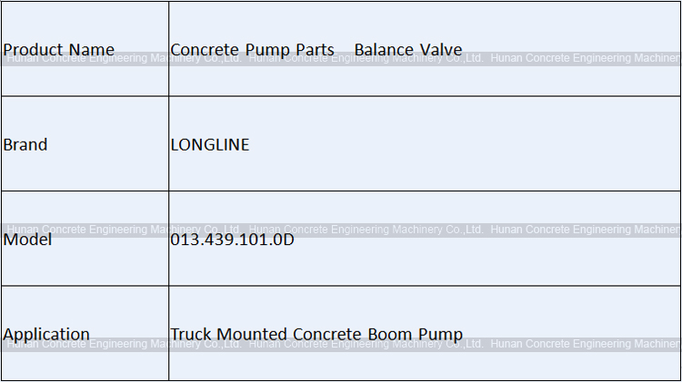 LONGLINE 013.439.101.0D Balance Valve