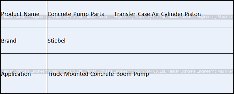 Concrete Pump Parts Stiebel Air Cylinder Piston