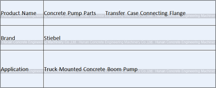 Concrete Pump Parts Stiebel PTO Case Connecting Flange