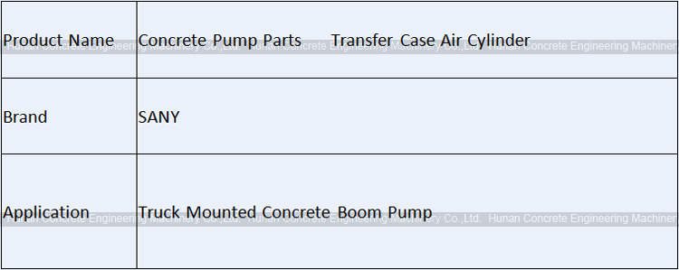 Concrete Pump Parts SANY PTO Transfer Case Air Cylinder