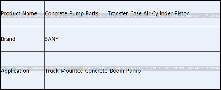 Concrete Pump Parts SANY Air Cylinder Piston / PTO Case Air Cylinder Piston