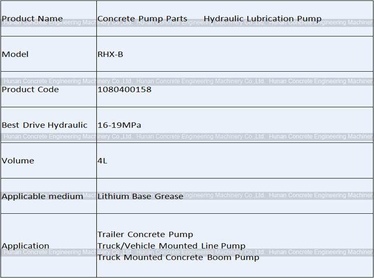 Concrete Pump Hydraulic Synchronous Pressurize Lubricant Pump