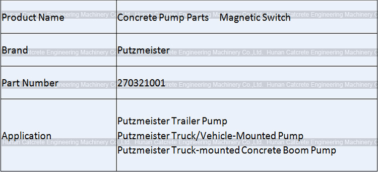 Putzmeister Sensor Magnetic Switch 270321001