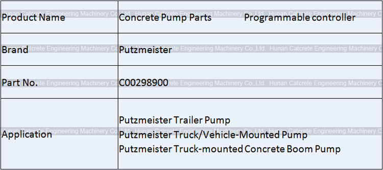 Putzmeister Concrete Pump Programmable Controller C00298900