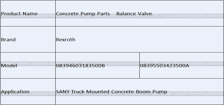 Rexroth 08395503423500A Balance Valve