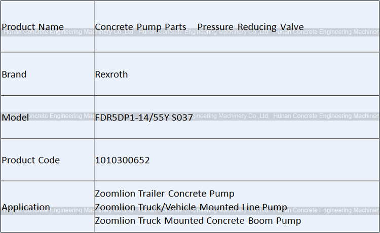 Rexroth FDR5DP1-14/55Y S037 Hydraulic Relief Valve Pressure Reducing Valve