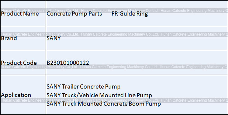 SANY Concrete Pump FR Guide Ring B230101000122