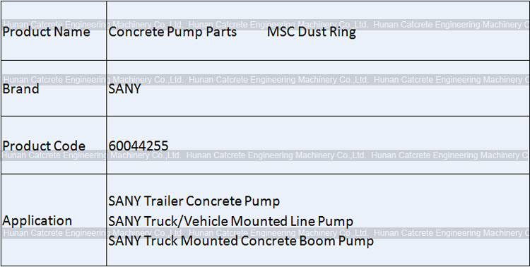 SANY Concrete Pump MSC Dust Ring 60044255