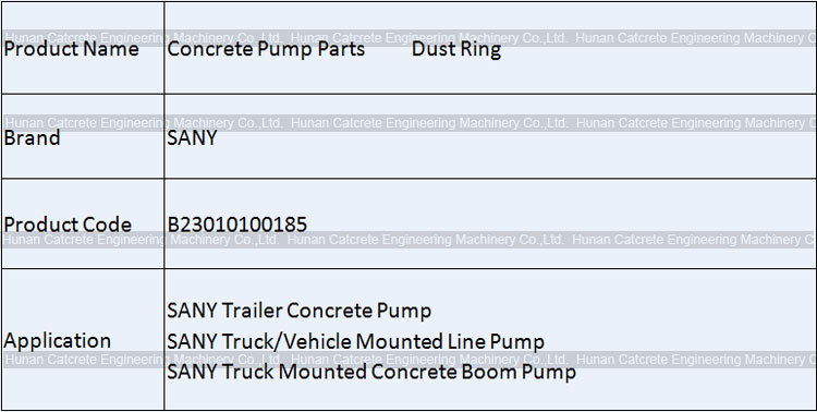 SANY Concrete Pump Dust Ring B23010100185