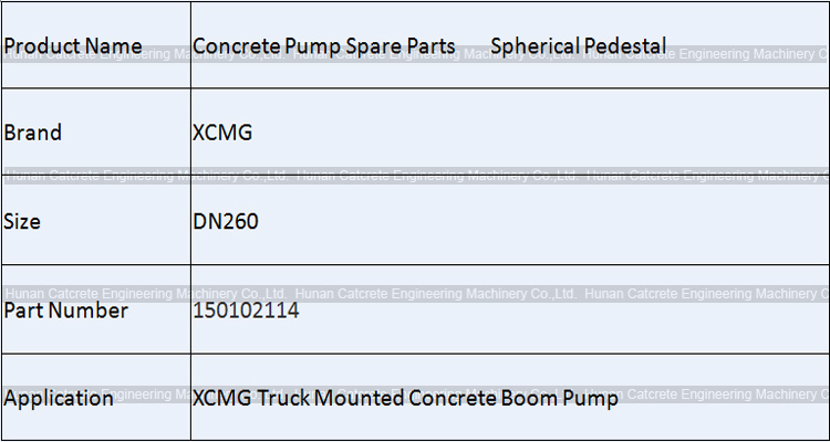 XCMG HB39K Concrete Pump Parts Spherical Pedestal Ball Cup 150102114