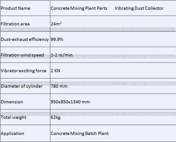 SANY Zoomlion XCMG CRCC Concrete Mixing Plant Spare Parts Silo Top Vibrating Dust Collector