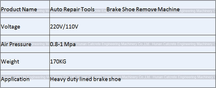 Auto Repair Equipment Tool Brake Shoe and Brake Lining Iron Remove Shovel Machine