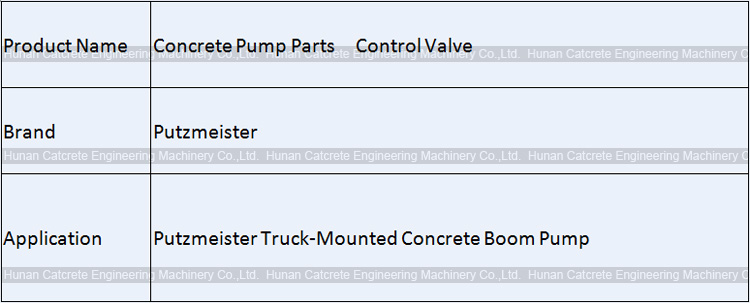 Putzmeister Concrete Pump Control Valve