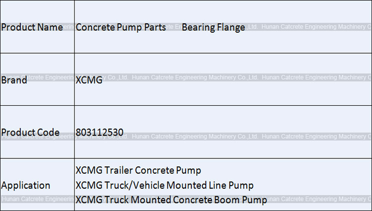 XCMG HB39K Concrete Pump Parts Bearing Ring Flange 803112530